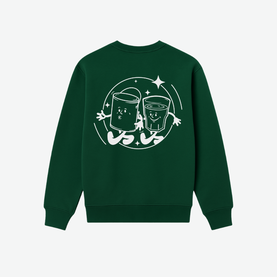 GREEN WORKER SWEATER