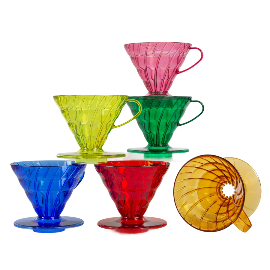 Hario V60-02 Plastic Coffee Dripper with 40 filters