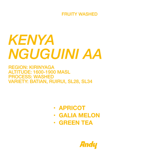 KENYA Nguguini AA, Espresso