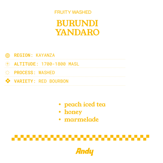 BURUNDI Yandaro, Espresso