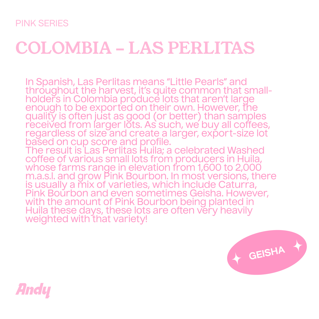 COLOMBIA Las Perlitas, Filter
