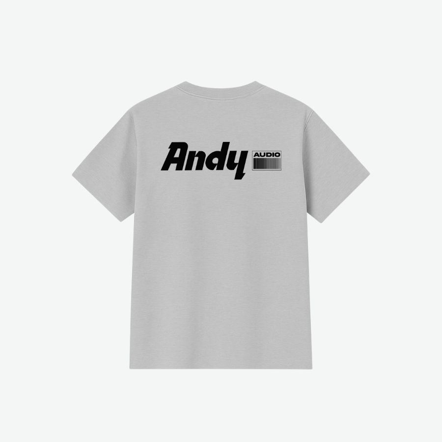 T-SHIRT ANDY AUDIO light grey