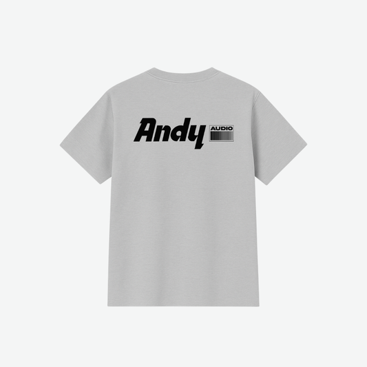 T-SHIRT ANDY AUDIO light grey