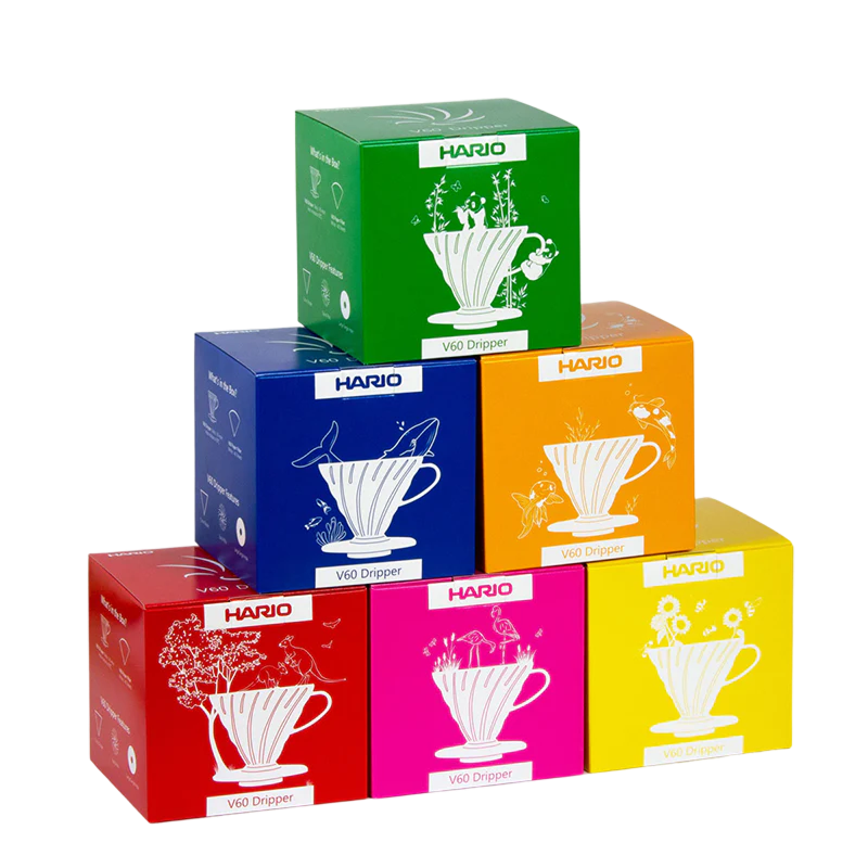 Hario V60-02 Plastic Coffee Dripper with 40 filters