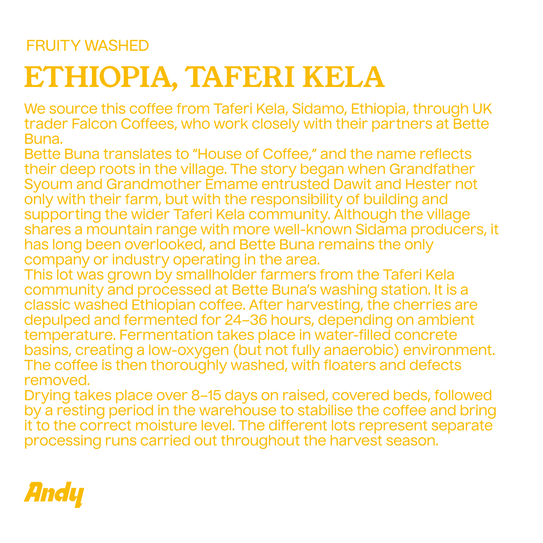 ETHIOPIA Taferi Kela,  Espresso